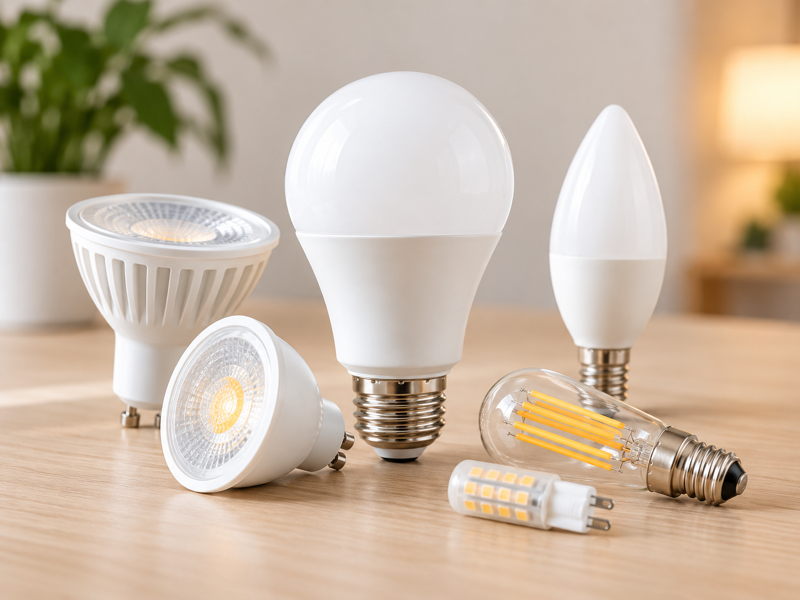 Différents modèles d’ampoules LED pour l’éclairage intérieur d’un logement