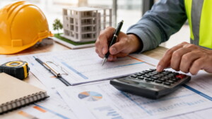 Calcul du budget d’une construction à partir de plans et de documents