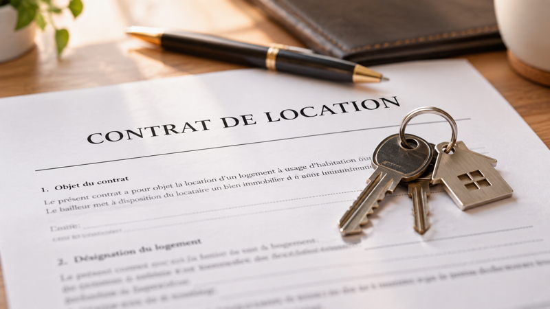 Lecture et signature d’un bail de location