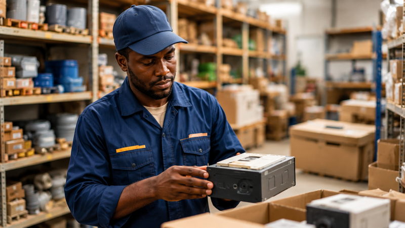 Gestion d’inventaire dans un entrepôt industriel