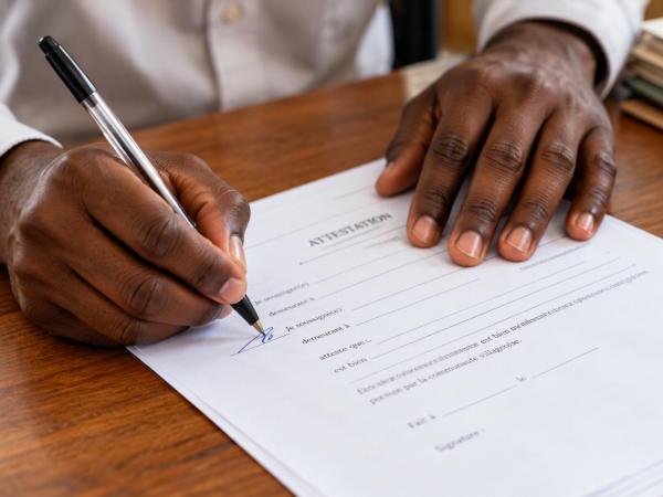 Dossier administratif relatif à une attribution foncière