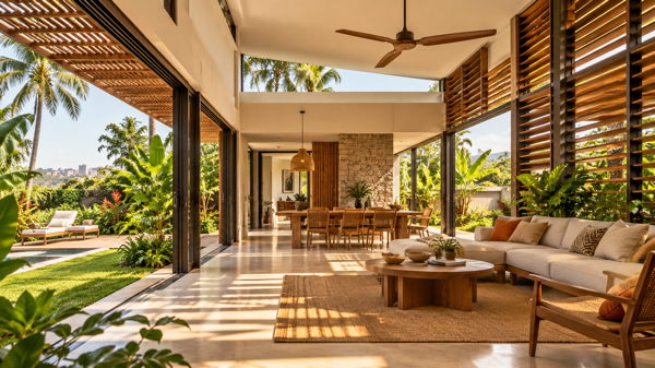 Intérieur ventilé naturellement pour améliorer le confort thermique