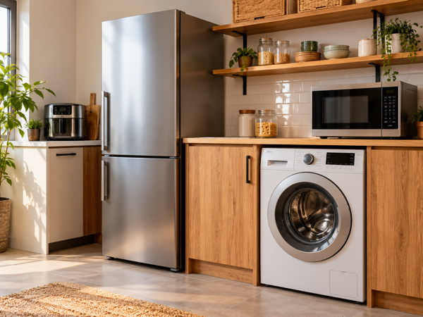 Équipements électroménagers dans une cuisine contemporaine