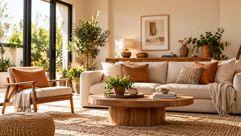 Intérieur moderne aménagé et décoré en Côte d’Ivoire