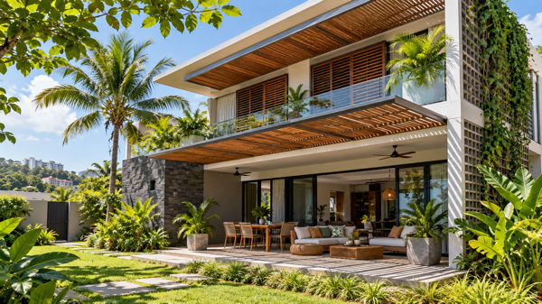 Architecture et conception en Côte d'Ivoire : maison contemporaine adaptée au climat