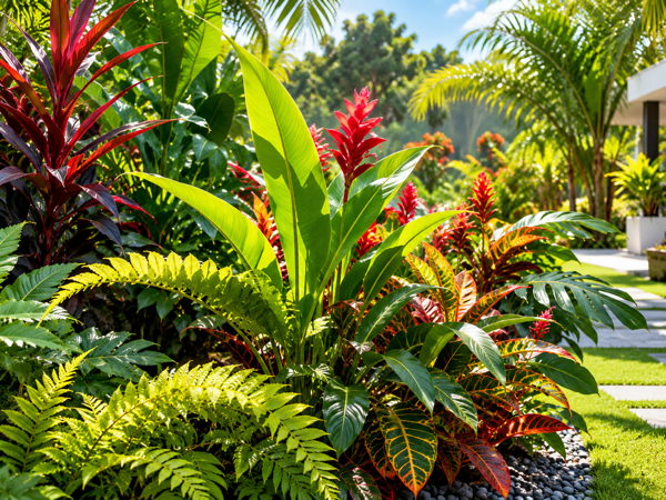 Plantes tropicales adaptées à un jardin en Côte d’Ivoire
