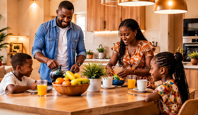 Vie pratique du logement en Côte d’Ivoire dans un intérieur confortable