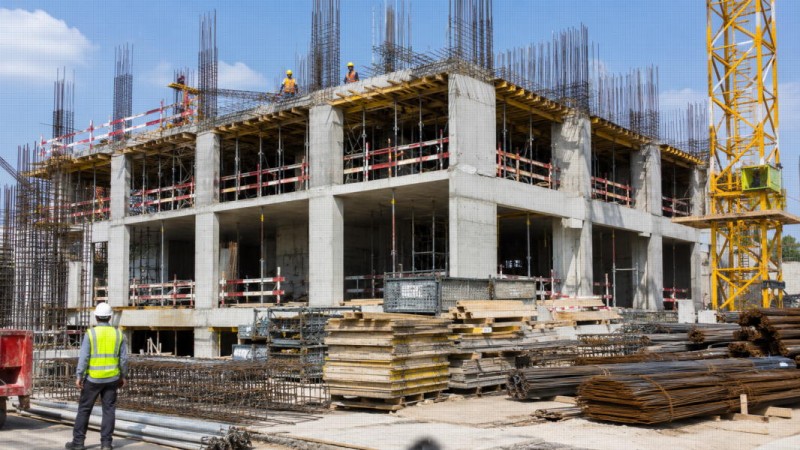 Chantier en construction
